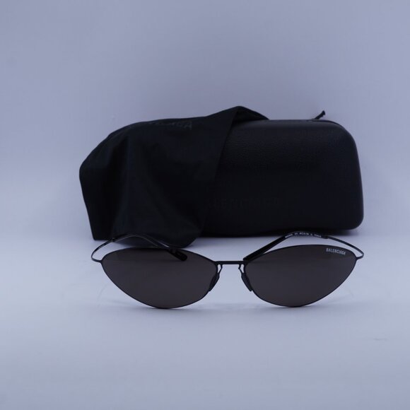 Balenciaga BB0350S 001 Cat Eye Sunglasses - Black/Grey - Picture 4 of 11